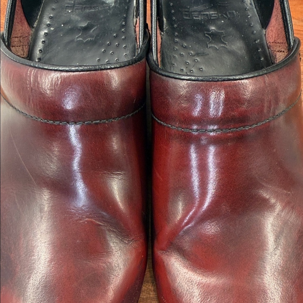 Dansko Red Leather Clogs - Picture 3 of 8